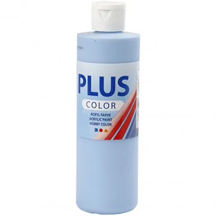 Plus Color Hobbyfarbe, himmelblau, 250 ml / 1 Flasche.