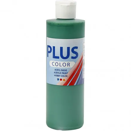 Plus Color Hobbyfarbe, Hellgrün, 250 ml / 1 Flasche.