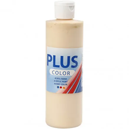 Plus Color Bastelfarbe, helles Puder, 250 ml / 1 Flasche.