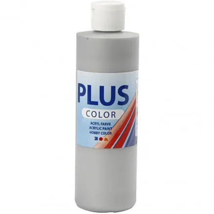 Plus Color Hobbyfarbe, Silber, 250 ml / 1 Flasche.