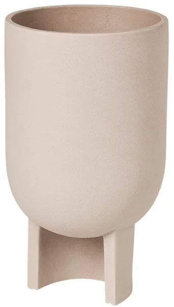 KRISTINA DAM STUDIO Serene Blumentopf, M - Sand-Terrakotta