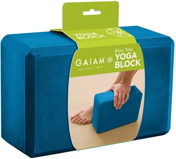 Gaiam Yogablock Teal Blau